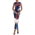thumbnail image 3 of Vestido PRETTYGARDEN 2026 sin mangas con fruncido y estampado floral maxi M, 3 of 7