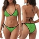 thumbnail image 3 of Fotbe St Patrick's Day Traje de Baño para Mujer de Dos Piezas – Bikini Sexy de Tirantes Tipo Halter con Diseño Triangular, 3 of 6