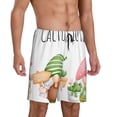 thumbnail image 2 of Fuzoiu Cactus Gnome Print Pajama Shorts for Men, Men's Pajama Bottoms,Mens Lounge Sleepwear,Pajama Pants with Pocket-X-Large, 2 of 6