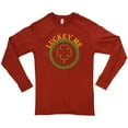 thumbnail image 2 of Plus Size Lucky Me Ring Spun Cotton Premium Long Sleeve Graphic Shirt - Paprika 2XL, 2 of 4