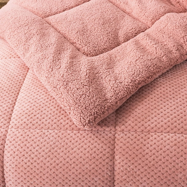 Reversible Plush Sherpa Comforter Walmart