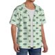thumbnail image 2 of Balery Cute Crocodile Camisa Casual de Manga Corta con Botones para Hombre, Texturizada, Estilo Cubano, para Playa, Verano-X-Large, 2 of 5