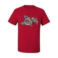 thumbnail image 3 of Tired Sleeping Cat | I Wish I Was My Cat Funny Colorful Kitty | Dean Russo Art Animal Lover Men's T-Shirt, Red, 5X-Large, 3 of 6