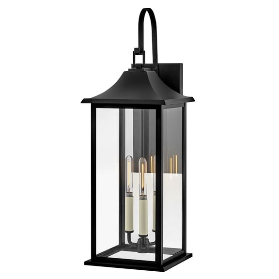 81595BK Lark Nolan - 15W 3 LED Large Outdoor Wall Lantern-26 Inches Tall and 9 Inches Wide