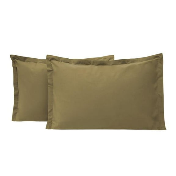 Yatas Bedding 01617611 2 Piece 20 x 26 in. Queen Size Penny Pillow Case - Green