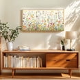 thumbnail image 6 of HPNIUB Boho Floral Framed Canvas Wall Art Watercolor Wildflower Multicolor Painting Botanical Decor for Living Room Bedroom Office 20x40 Inch, 6 of 9