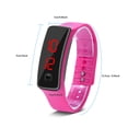 thumbnail image 3 of Reloj de Pulsera LED,Correa de Silicona Deportiva Reloj de Pulsera Digital de 12 Horas con Pantalla Electrónica(Rosa) Ecomeon no, 3 of 5