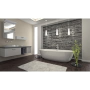 89832A-Eglo Lighting-Pinto - 1-Light Mini Pendants - Chrome Finish - Clear-White Glass Shade -Traditional Installation