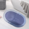 thumbnail image 6 of Water Absorbent Non Slip Mat, Quick Dry Easy Clean, Bathroom Doorway Living Room Decor, Household Bedroom Carpet, Wear Resistant Drying Floor Mat Akmoler | Light Blue, 6 of 9