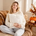 thumbnail image 5 of 3D Raised Pumpkin Throw Pillow Cover 18x18 Inch, Halloween Fall Plush Tufted Decorative Cushion Case for Sofa Couch Indoor Holiday Home Decoration, 5 of 8