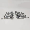 thumbnail image 2 of 6 Pieces 3L 3R Guitar Lock String Tuners – Locking Tuning Key Pegs Machine Heads Replacement Parts for ST TL Style Electric, Folk or Acoustic Guitars – Nickel, 2 of 11