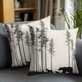 thumbnail image 2 of Decorative Throw Pillow Covers 20x20 Inch Set of 2 Retro Bears Trees Home Decor Pillow Cases for Couch, Silhouette Art Cushion Case for Living Room Bedroom Bed Car Chair, 2 of 9