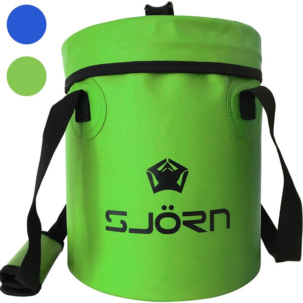 Premium Compact Collapsible Bucket & Lid By SJORN 10L or 15L Portable