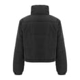thumbnail image 4 of Vedolay Parkas for Women Warm Loose Plush Zip Hooded Jacket Coat Black,2XL, 4 of 4