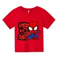 thumbnail image 4 of Nuevas camisetas de Spiderman para niños y niñas, camisetas con estampado de dibujos animados para niños de 3, 4 y 5 dígitos, camisetas de manga corta de verano para bebés, 4 of 5