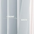 thumbnail image 3 of NICETOWN Greyish White Short Blackout Curtains for Small Window, Light Blocking Thermal Insulated Curtains Privacy Grommet Window Treatment, 42"x24", 2 Panels, 3 of 7