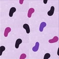 thumbnail image 1 of Ahgly Company Tapis d'Intérieur Lavable en Machine Carré Transitionnel Violet, 8 Pieds Carré, 1 of 7