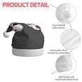 thumbnail image 4 of Pofeuu Cute Farm Milk Animal Print Santa Hat, Christmas Hat Holiday for Adults Unisex Comfort Extra Thicken Xmas Hat for New Year Festive Party, 4 of 6