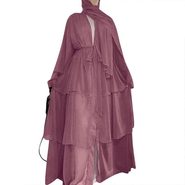 Gspmoly Robes d'Été pour Femmes, Robe Cardigan Ample Colorée à Grande Manches Longues pour Femmes, Robe à Manches Longues à Col en V, Robes Habillées pour Femmes en Liquidation