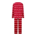 thumbnail image 4 of Tnhcen 2025 Women's Striped Sets 2 Piece Lounge Sets Pajamas Long Sleeve Tops and Pants Matching Set Homewear S-3XL, 4 of 4