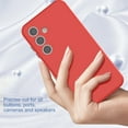 thumbnail image 5 of Case for Samsung Galaxy S24 Plus, Triple-Layers Hybrid Cover with Camera Lens Protective Film, Anti-Scratch Drop Protection [Military Grade Shockproof] Cover for Samsung Galaxy S24 Plus, Red, 5 of 7