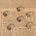 thumbnail image 5 of 10 set DIY Earring Making with 304 Stainless Steel Leverback Earring Findings and Transparent Oval Glass Cabochons Stainless Steel color, 5 of 5