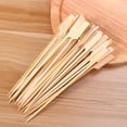 thumbnail image 2 of Hemoton 600 Pcs Bamboo Paddle Pick Skewers Roasting Sticks for Fruit BBQ Use, 2 of 8