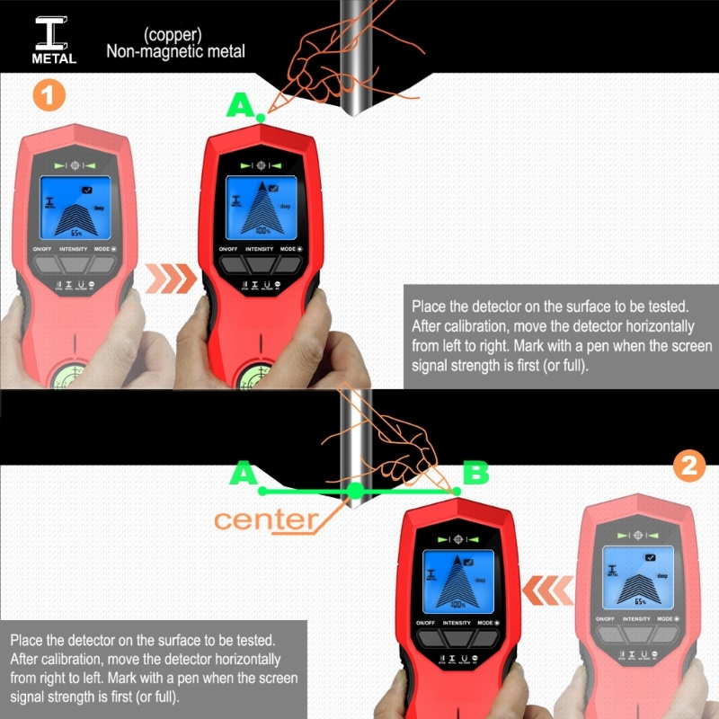 Handheld Wall Scanners Wall Beam Finders for Wood Metal Electrical Wire Detection