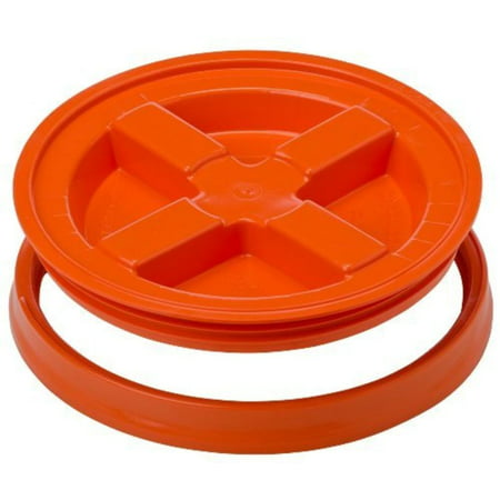 Lid - Orange, 12 diameter - Fits 3.5 to 7 Gallon Buckets (bucket not included) By Gamma