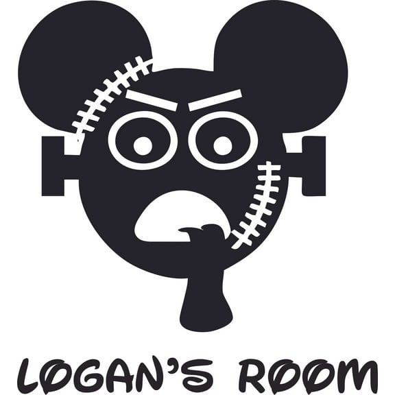 Monster Design Customized Wall Art Vinyl Decal - Custom Vinyl Wall Art - Personalized Name - Baby Girls Boys Kids Bedroom Decal Room Wall Art Stickers Decoration Size (20x18 inch)