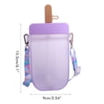 thumbnail image 2 of De Agua A Prueba De Fugas, Taza De Paletas De Plástico Con Cordón, Taza Para Beber Para Adultos Y Niños Vogacara HA041086-01, 2 of 6