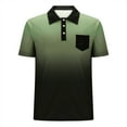 thumbnail image 4 of ameIAEA Men's Summer Short Sleeve Casual 3 Button T-Shirts Basic Golf Work Tees Tops with Pocket, 4 of 5
