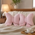 thumbnail image 3 of Sweet Bow Shaped Throw Pillow, Ultra Soft Plush Bowknot Cushion for Sofa Bed Living Room Home Decor Styles Office, 3 of 4
