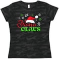 thumbnail image 3 of Inktastic Nana Claus with Christmas Santa Hat and Snowflakes Women's T-Shirt, 3 of 5