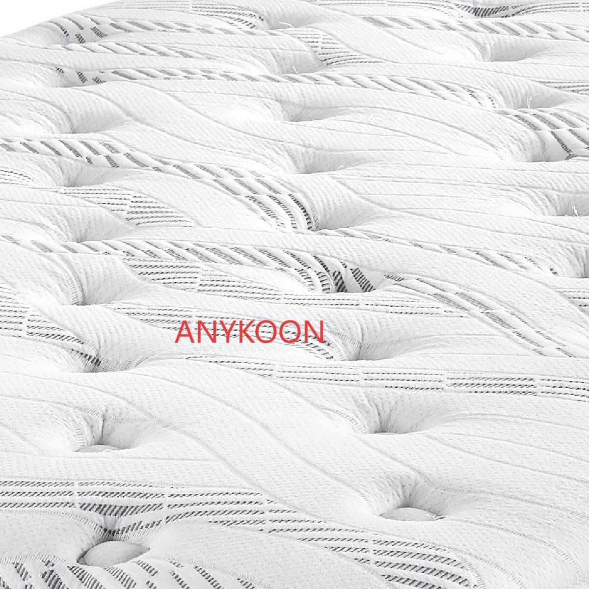 Anykoon 10" Quilted Hybrid Twin XL Mattress, Medium Firm, Foam+Spring, Wicking Fabric, CertiPur
