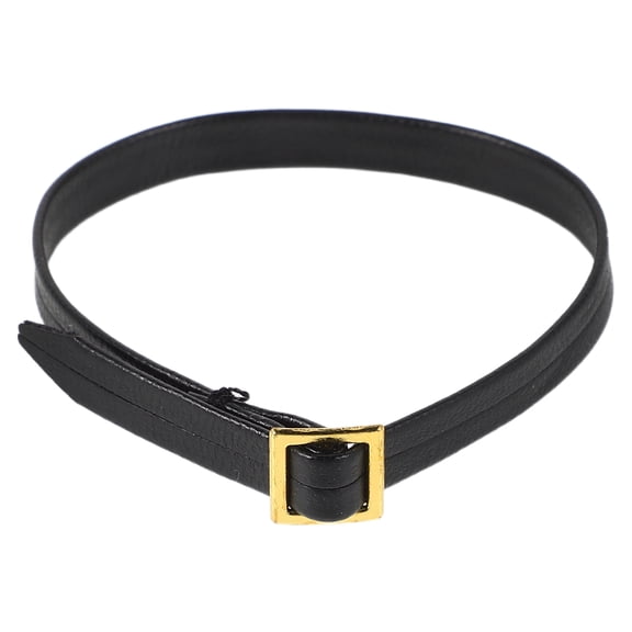 LULULION Plush Doll Waist Strap Doll Waist Belt Black PU 1Pack Accessory for Dolls Outdoor Activities Travel