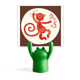 thumbnail image 1 of Año de mono animal China Zodiaco Rojo Estante de notas, estante de ranas de animales de dibujos animados, 1 of 3