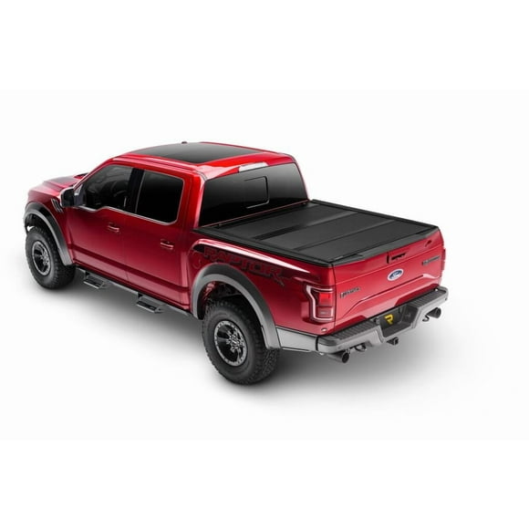 UnderCover Tonneau Cover AX42020 Armor Flex; Hard Folding; Low Profile; 2 Folds/3 Panels; Textured Matte Black; Aluminum