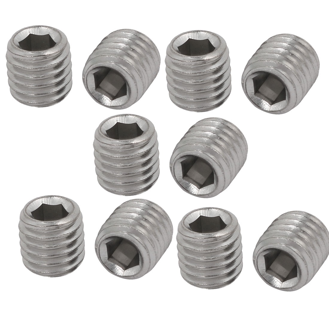 10mm M10x1.0 Anti-Theft Security Nuts Stainless Steel Set of 8 