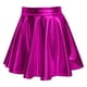 thumbnail image 4 of Falda metálica para mujer falda patinadora plisada acampanada transpirable con dobladillo fluido de cintura alta a la moda línea A para rendimiento ANGGREK Otros, 4 of 5