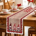thumbnail image 5 of Valentine's Day Table Runner 108 Inches Long Farmhouse Dress Scarves, Love Heart Romantic Roses Gnomes Wooden Dining Tablerunner for Coffee Table/Kitchen Island/Party Décor, 13" x 108", 5 of 8