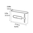 thumbnail image 4 of Wosthever Caja de almacenamiento Gadget de cocina Montaje en pared Mano de obra fina Conveniencia Soporte de bolsa de basura de larga duración Almacenamiento y organización del hogar Blanco, 4 of 6