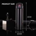 thumbnail image 2 of KEINXS Stainless Steel Water Bottle Pop Up Vacuum Insulated Portable for Sports Easy to Open Thermos Cup Contigo Water Bottle Steel Water Bottle  Black, 2 of 7