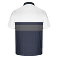 thumbnail image 5 of HOMADLES Mens polo Shirt Muscle Soft Stretch polo Shirt Navy M, 5 of 5