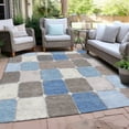thumbnail image 4 of Dalyn Rugs Machine Washable Indoor/Outdoor Chantille Blue 3' x 5' Rug, 4 of 9