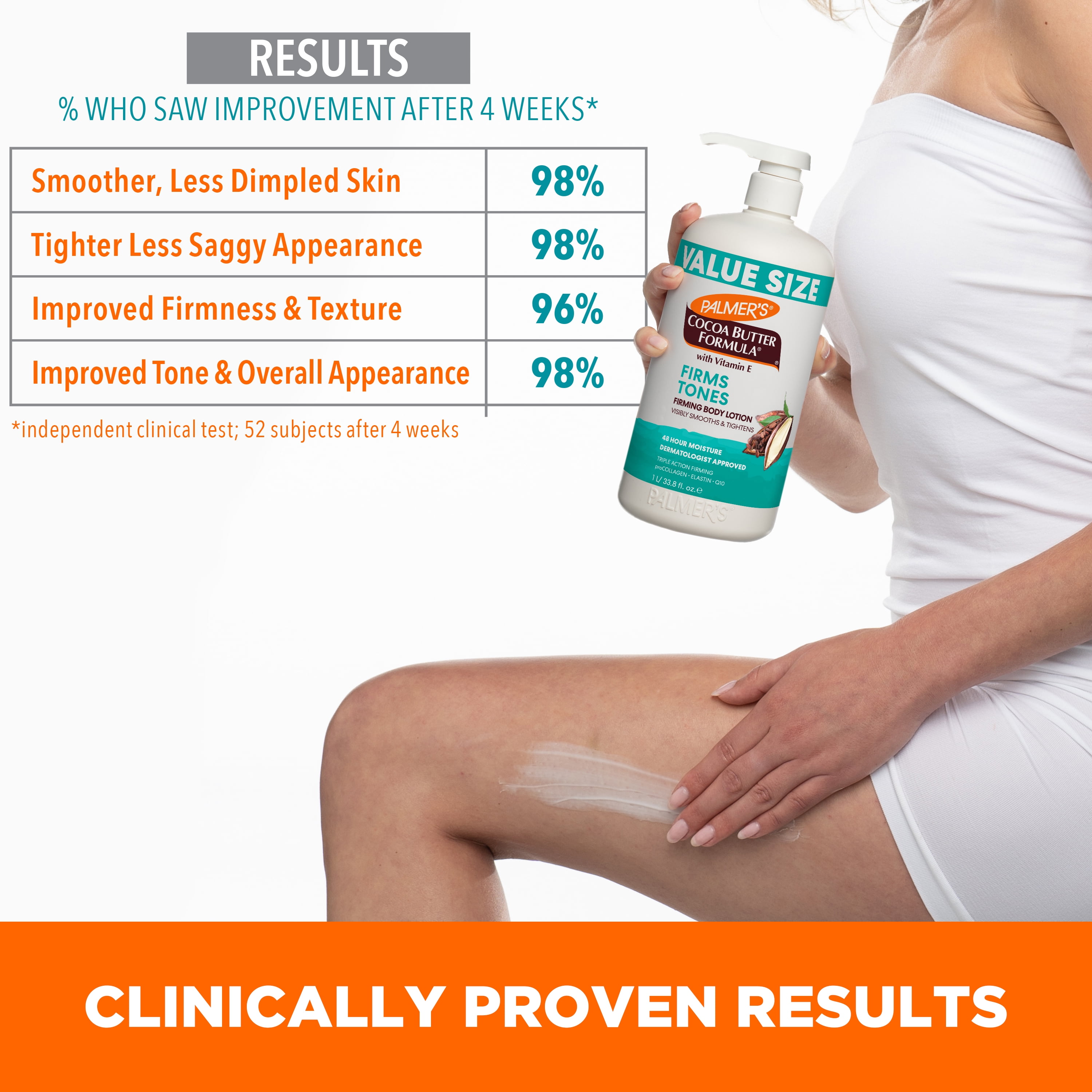 Palmer's Cocoa Butter Formula Firming Body Lotion Smooths and Tightens Loose Dry Skin 33.8 oz