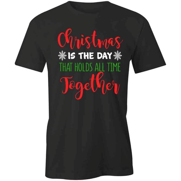 Christmas T-Shirt | Xmas Holiday Black Tee Gift