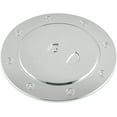 thumbnail image 2 of Chrome Fuel Tank Cap Fits for 07-14 Chevrolet Silverado 2500 3500, 07-13 GMC Sierra 1500, 07-14 GMC Sierra 2500 3500- Triple Gas Door Cover, 2 of 4