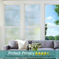 thumbnail image 3 of Película de Privacidad para Ventanas de Vidrio Acanalado, Adhesivo de Ventana de Vidrio Estriado 3D Esmerilado, Calcomanías Decorativas de Vinilo Adhesivo para Puertas para Baño Hogar Bloqueo, 3 of 4