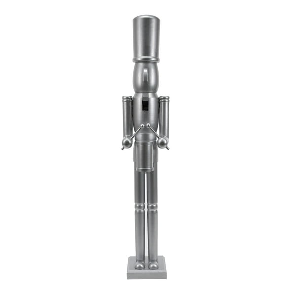 36 Inch wooden Silver Soldier Drummer Nutcracker